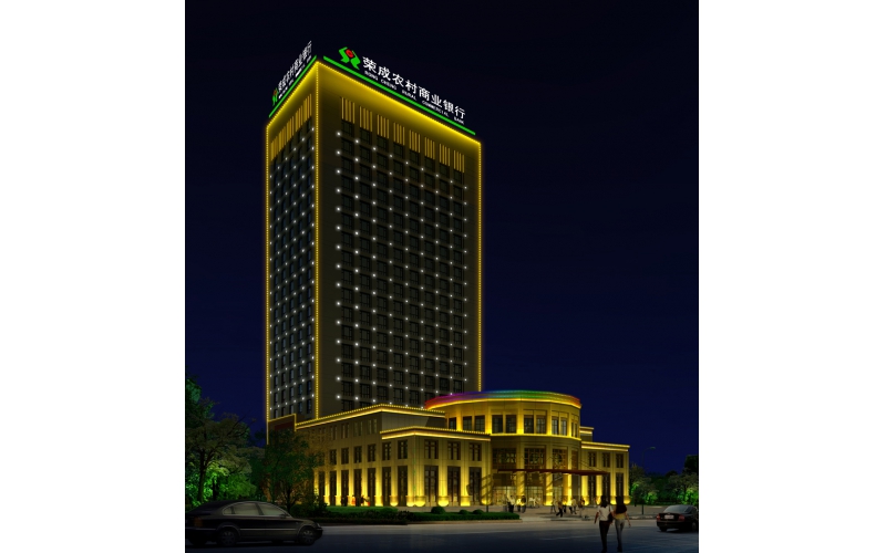 榮成農(nóng)信大廈標(biāo)識(shí)，壓克力發(fā)光大字.LED外露發(fā)光大字工程,發(fā)光字,LED發(fā)光字